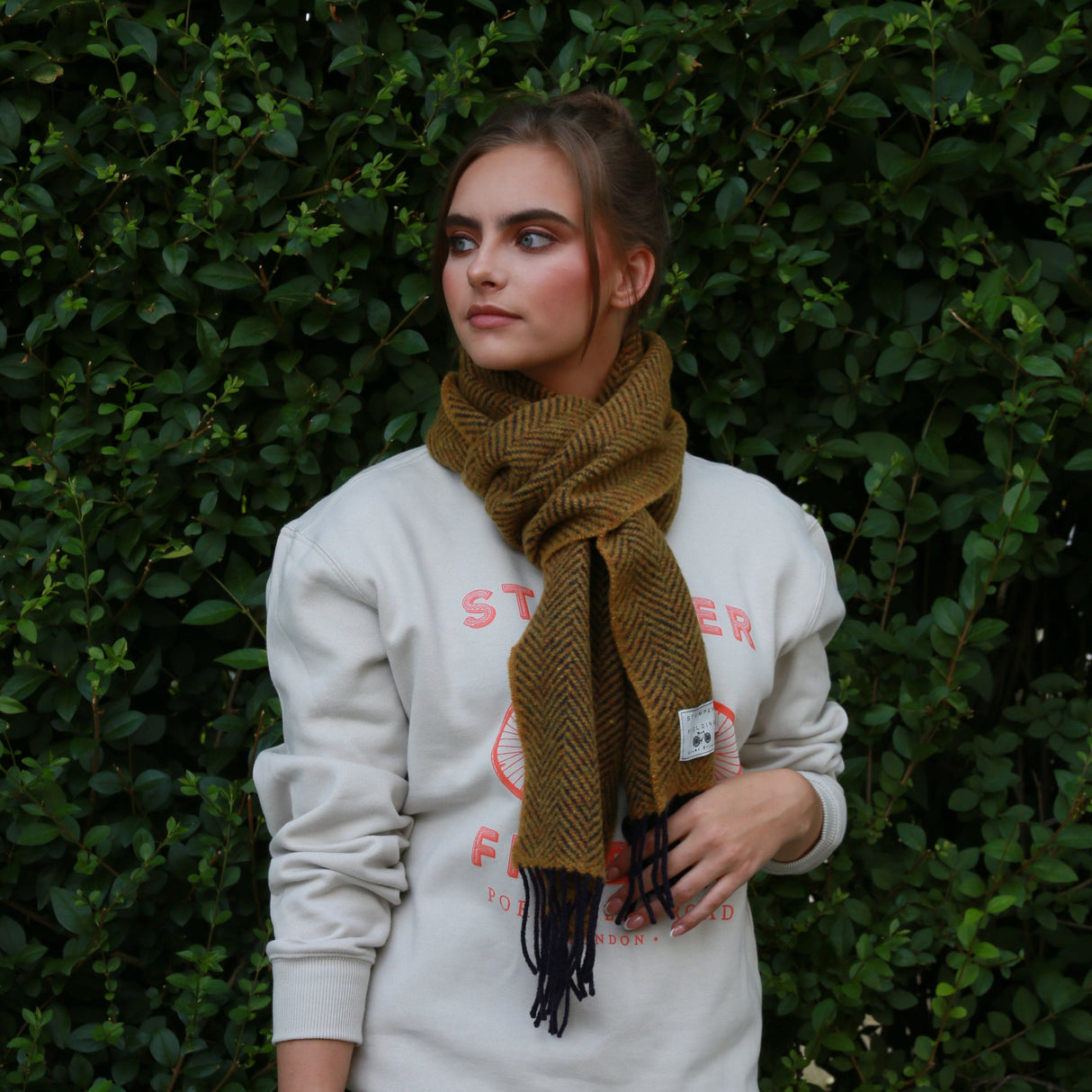 Norland Scarf - Mustard/Brown