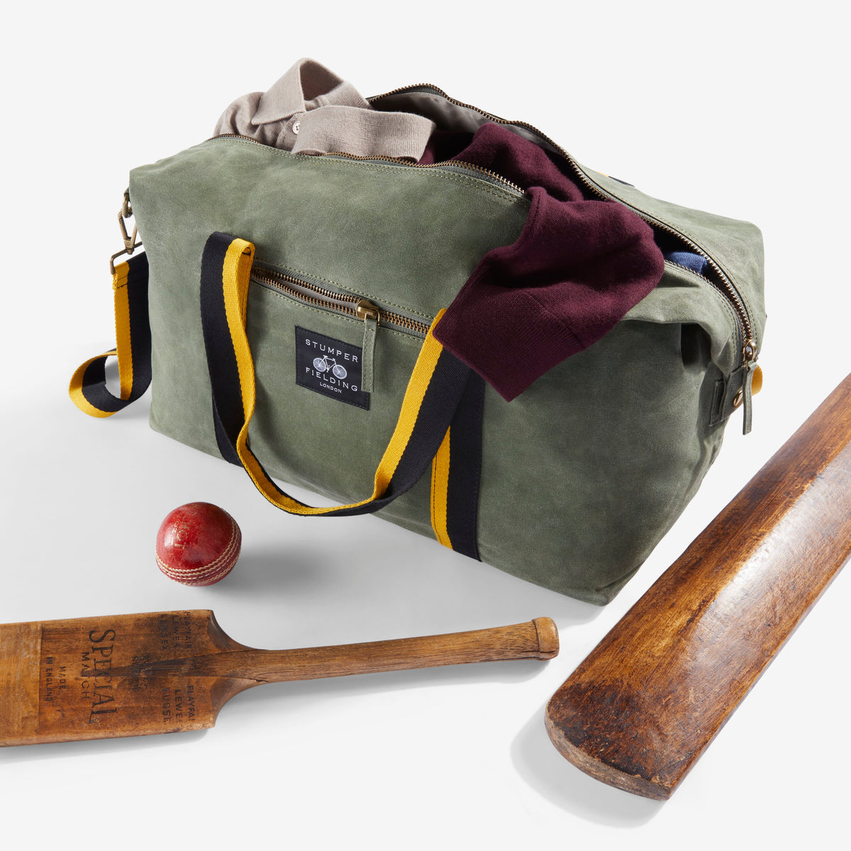 Talbot Waxed Cotton Duffel Bag - Olive