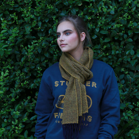 Norland Scarf - Mustard/Blue