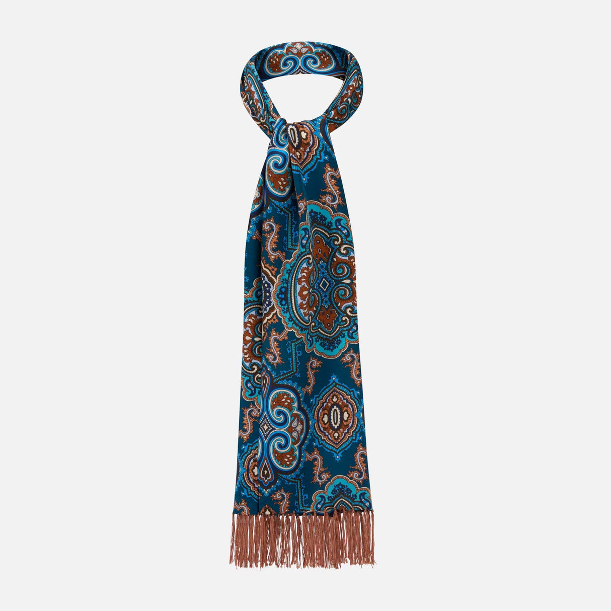 Tootal Silk Scarf Ocean