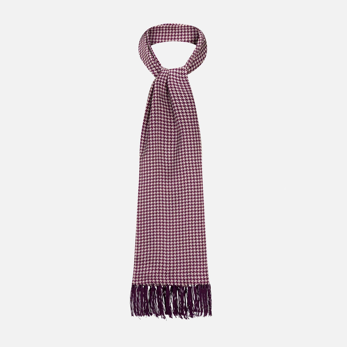 Tootal Silk Scarf Houndstooth