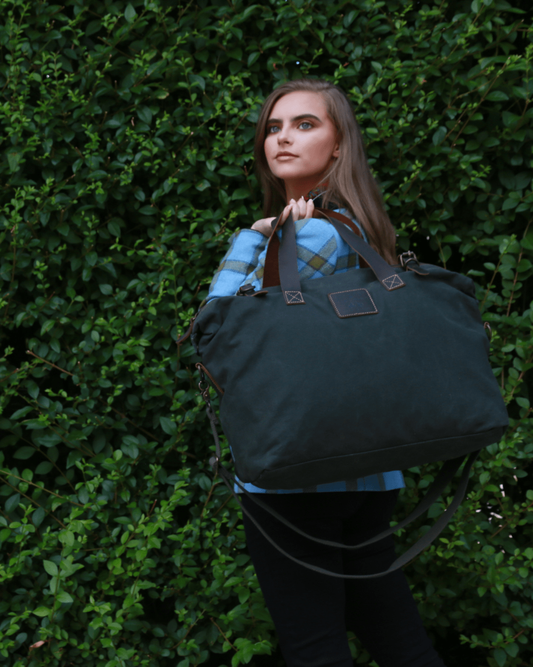 Wax Cotton Weekender - The Avondale - Green