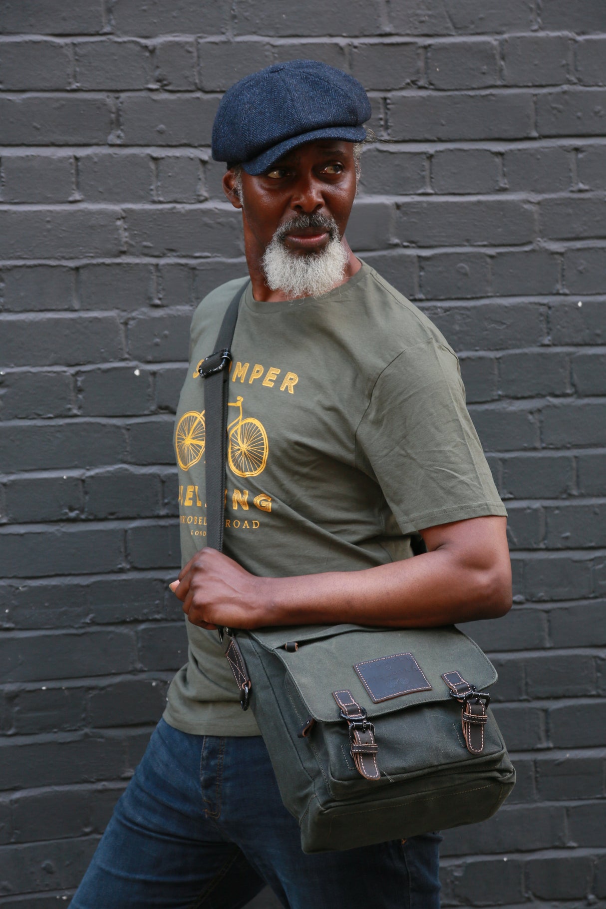 Heritage Canvas Green Messenger Bag - The Loxley