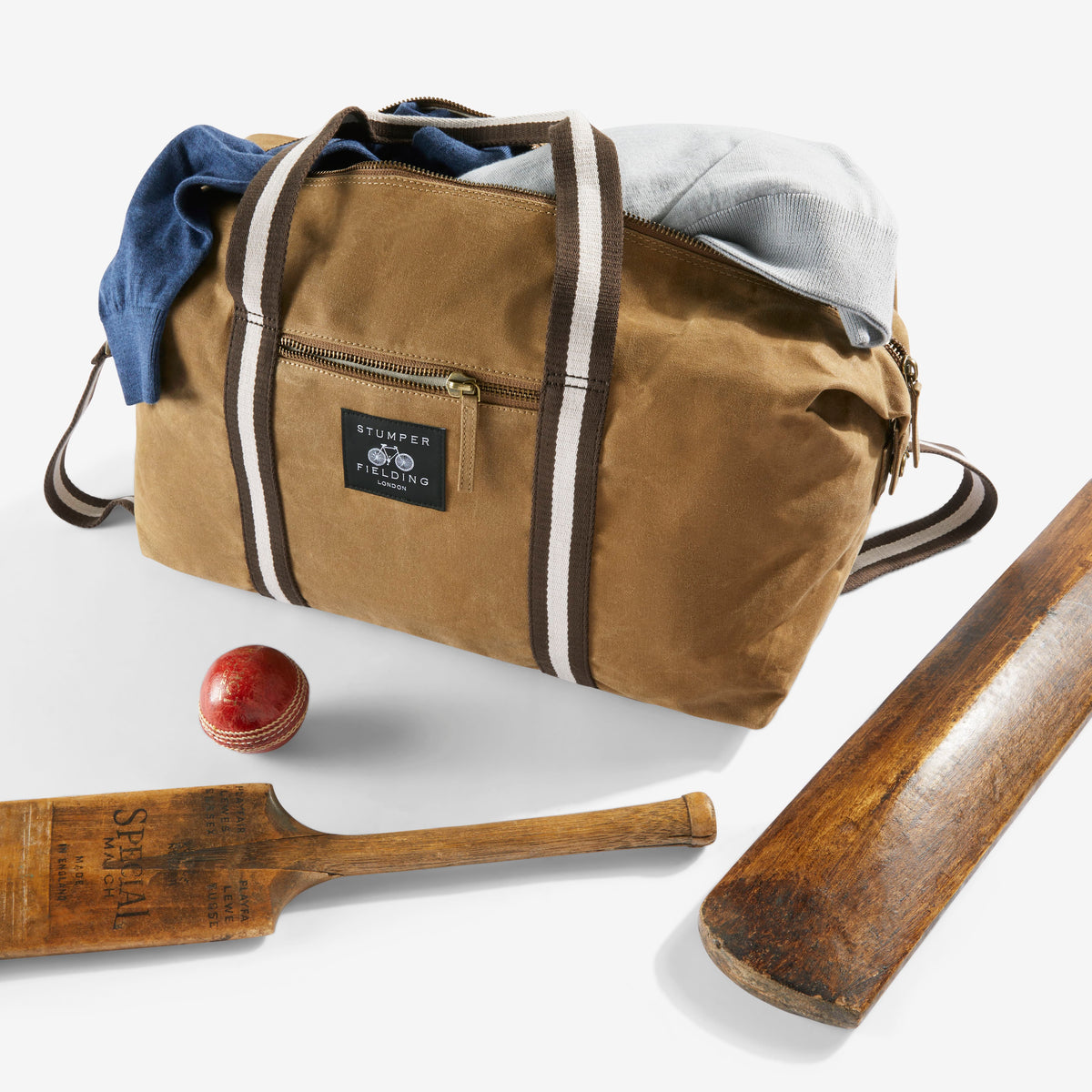Talbot Waxed Canvas Duffel Bag - Sand
