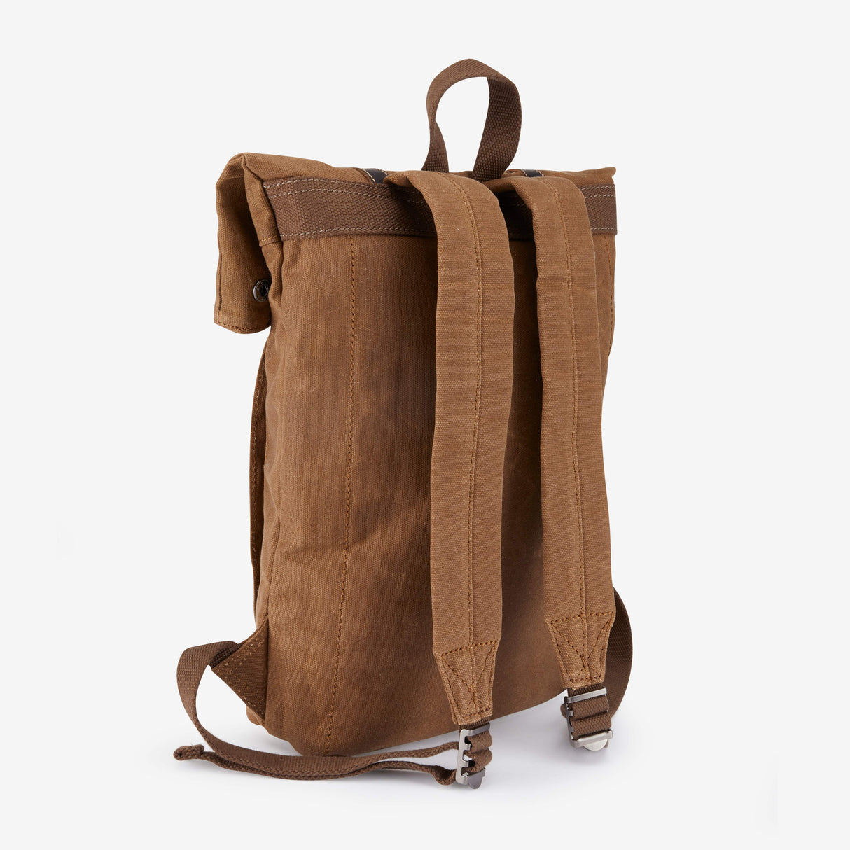 The Borden Plus – 15" Laptop Backpack in Camel Waxed Cotton