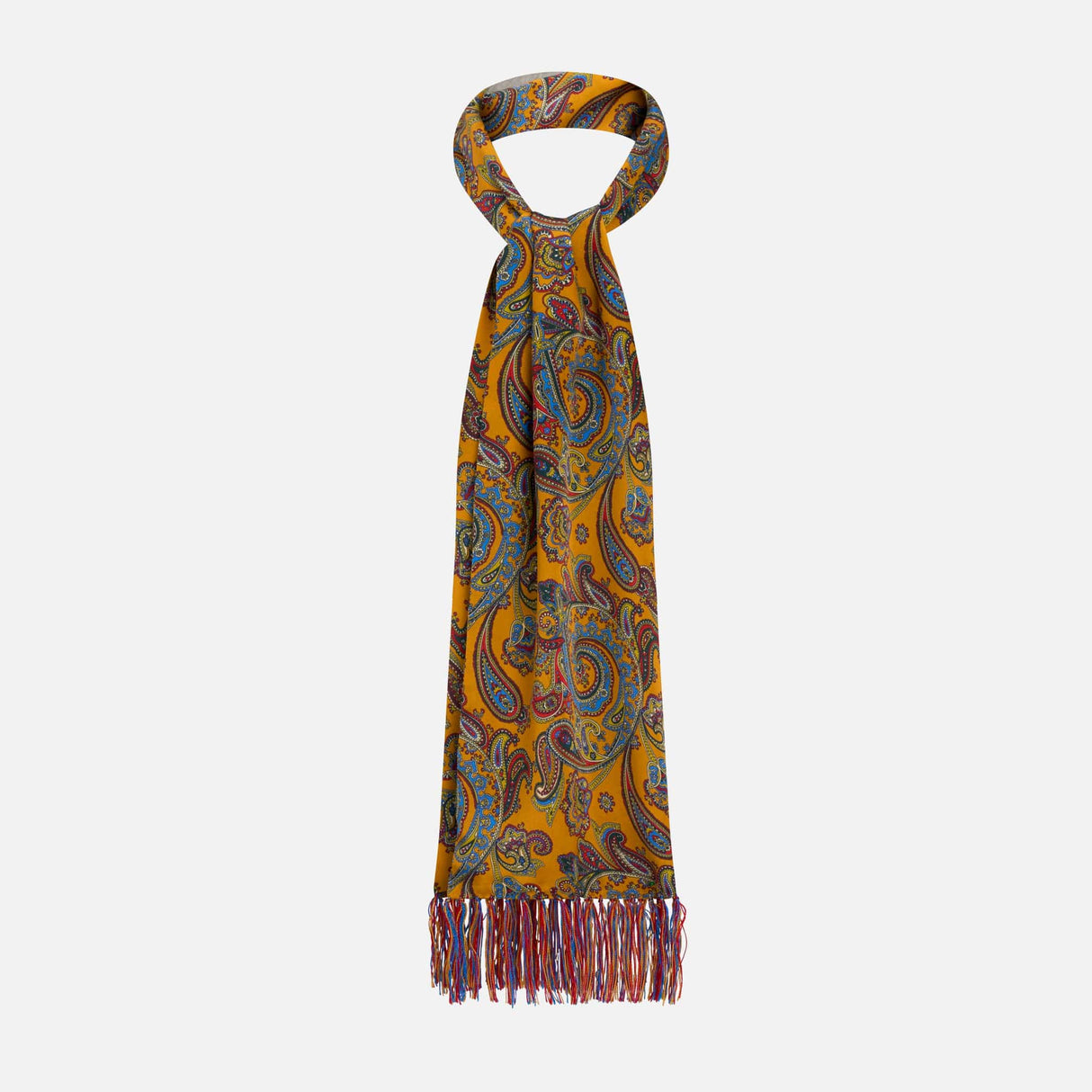Tootal Silk Scarf Butterscotch Paisley