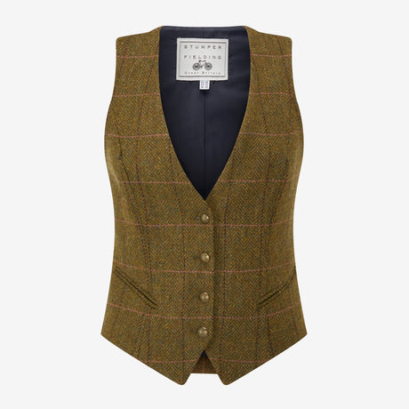 Aubrey Herringbone Waistcoat – Vintage Olive