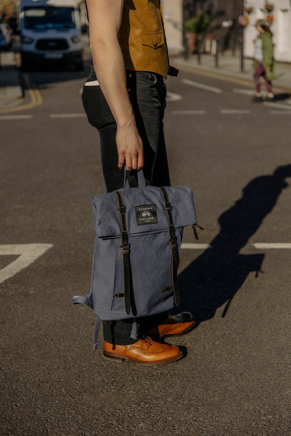The Borden Black Label in Azure – 15" Laptop Backpack