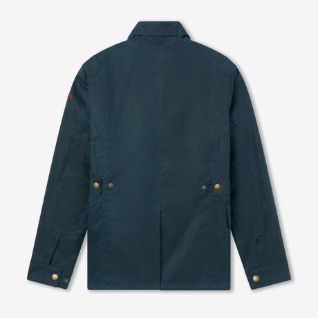 Bexley Wax Cotton Jacket in Indigo Blue
