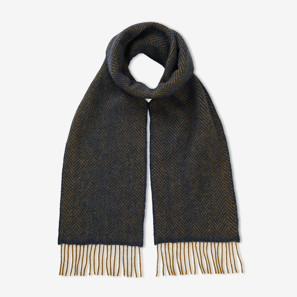Norland Scarf - Mustard/Blue