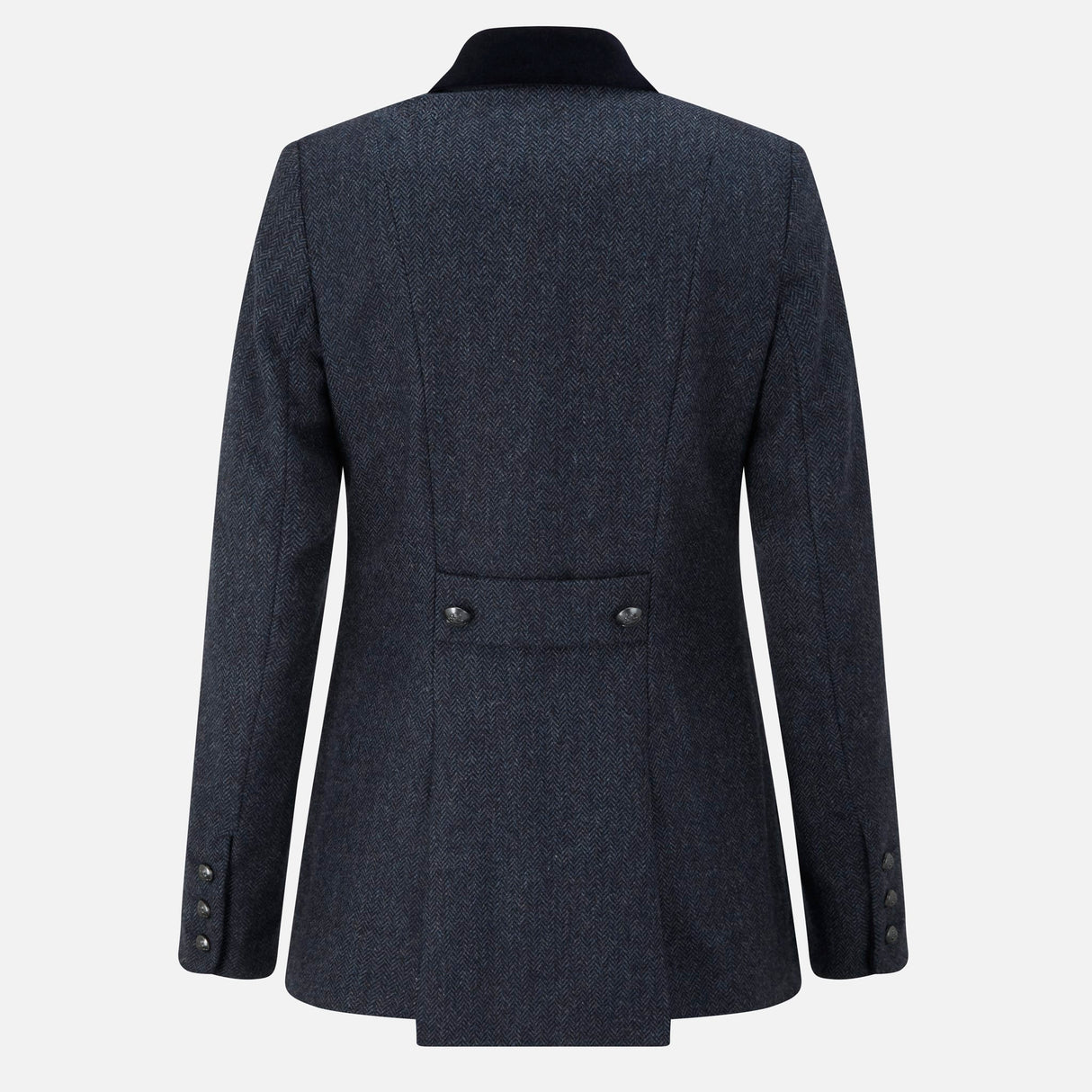 Portobello Dark Blue Herringbone with Navy Velvet