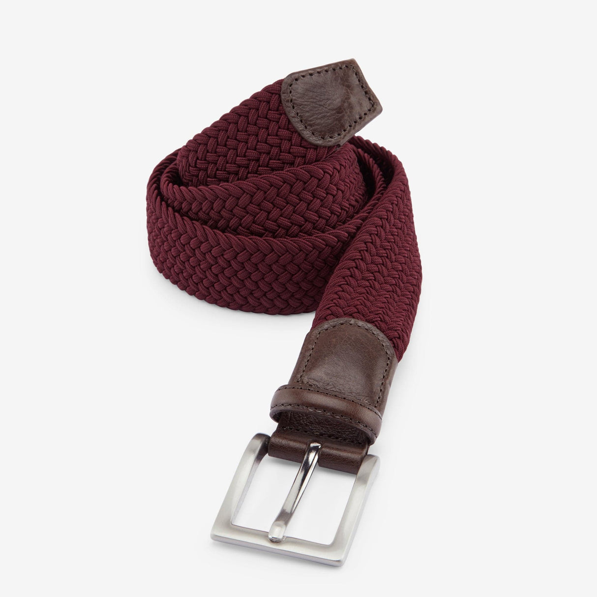 Stumper & Fielding Woven Belt - Burgundy