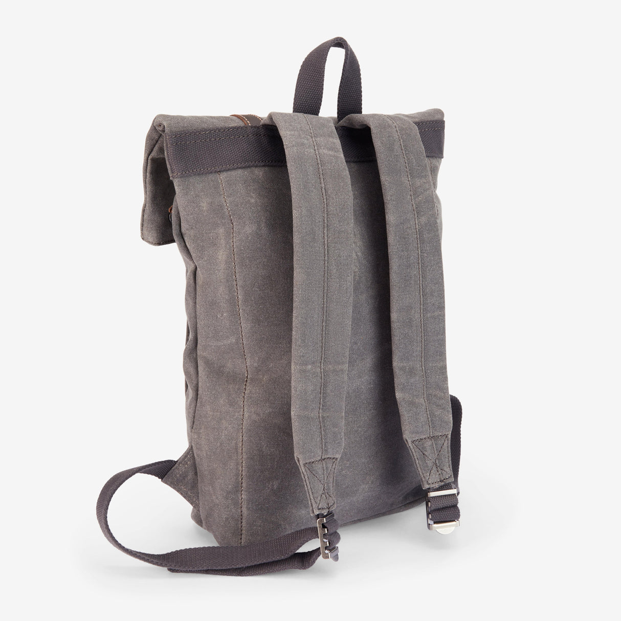 The Borden Plus – 15" Laptop Backpack in Grey Waxed Cotton