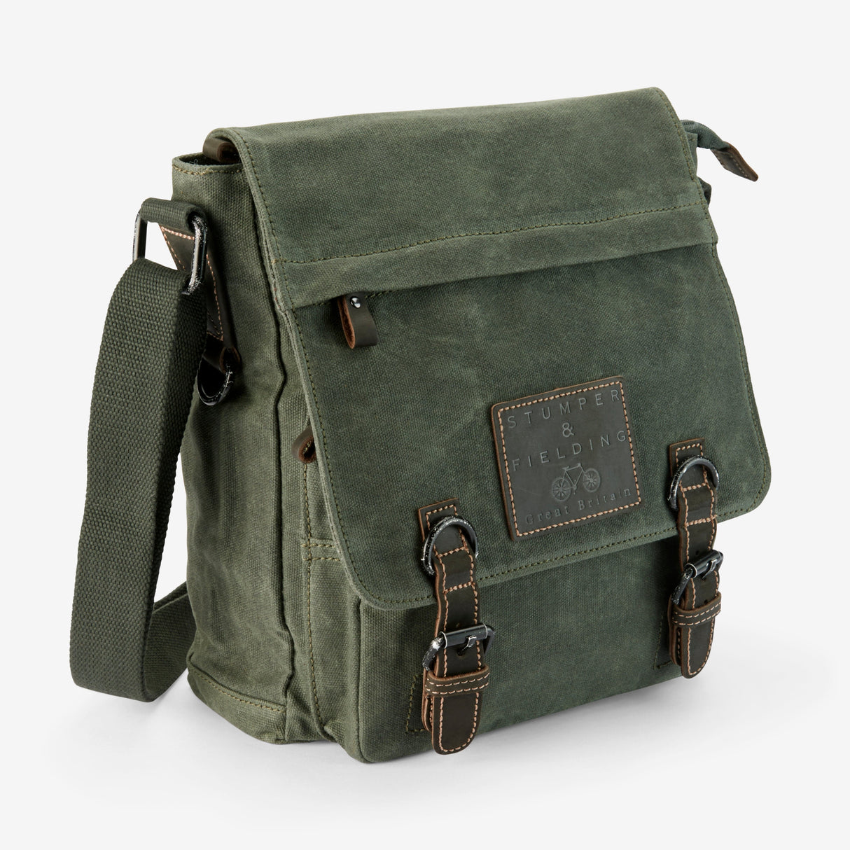 Heritage Canvas Green Messenger Bag - The Loxley