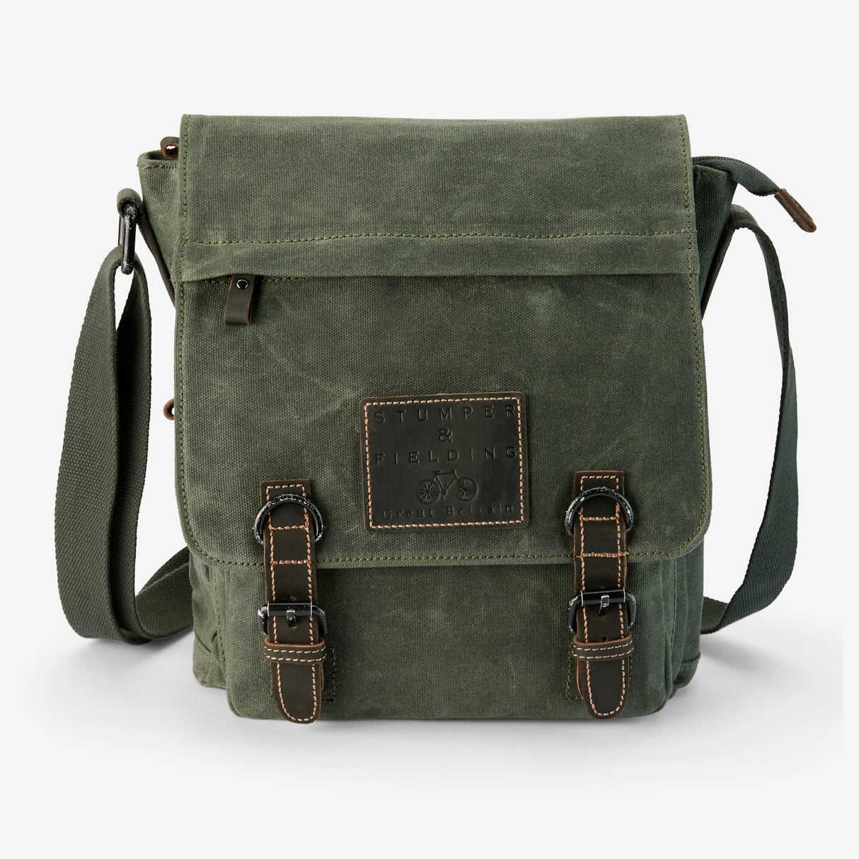 Heritage Canvas Green Messenger Bag - The Loxley