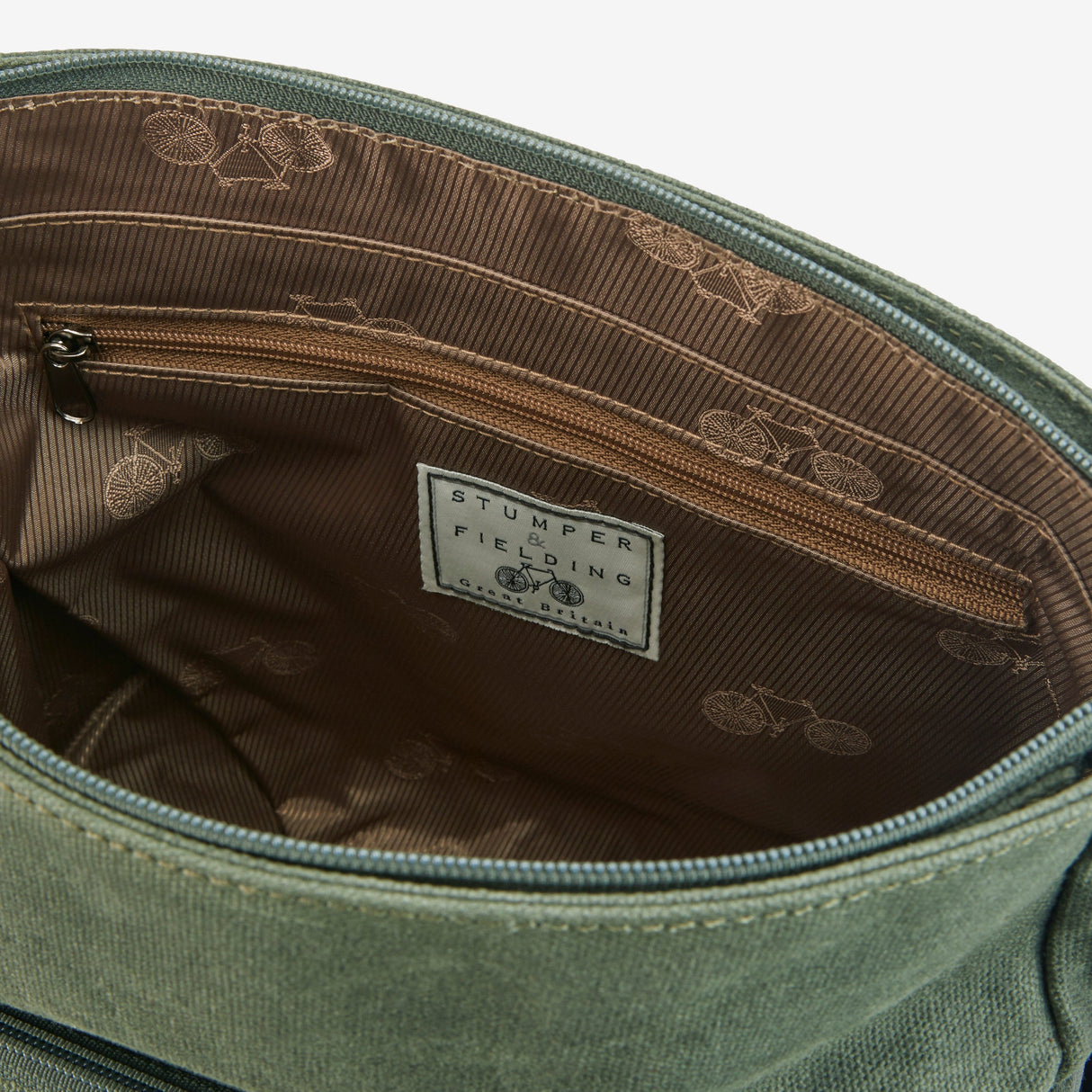 Heritage Canvas Green Messenger Bag - The Loxley