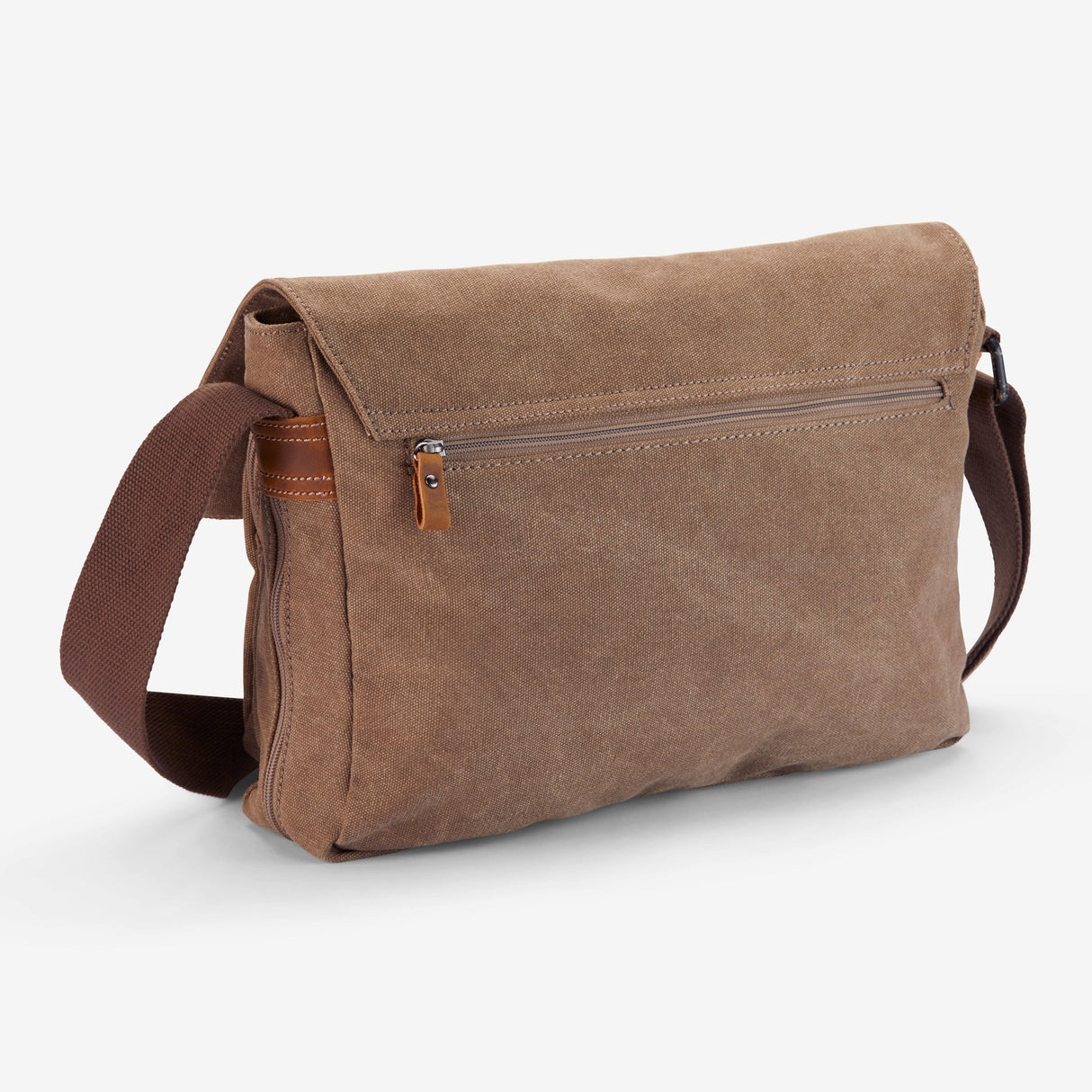 Heritage Canvas Brown Messenger Bag - The Cranbourne