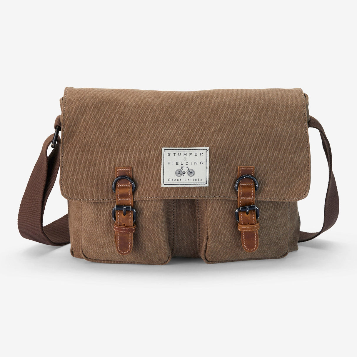 Heritage Canvas Brown Messenger Bag - The Cranbourne
