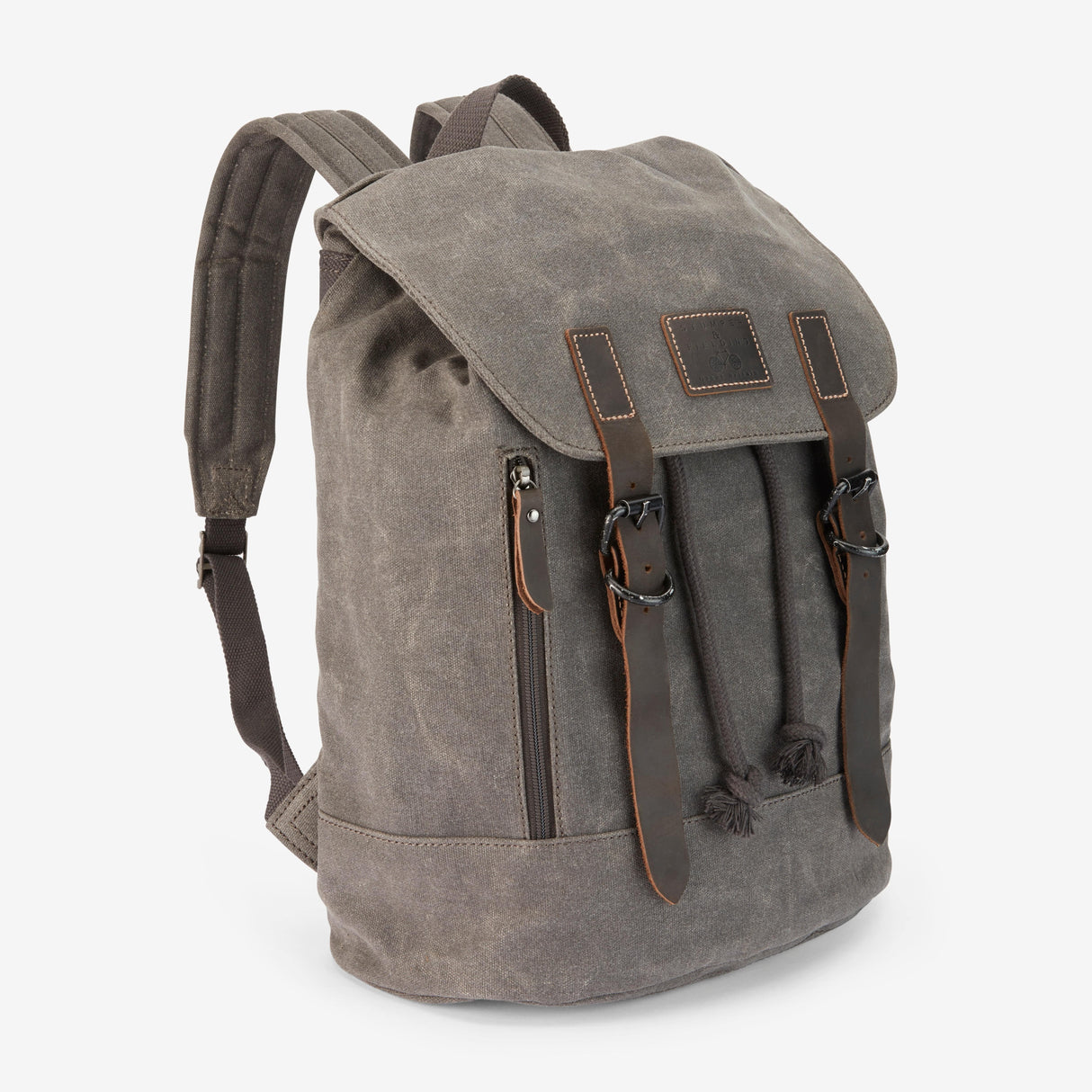 Waxed Cotton Grey 15'' Laptop Backpack - The Fleet