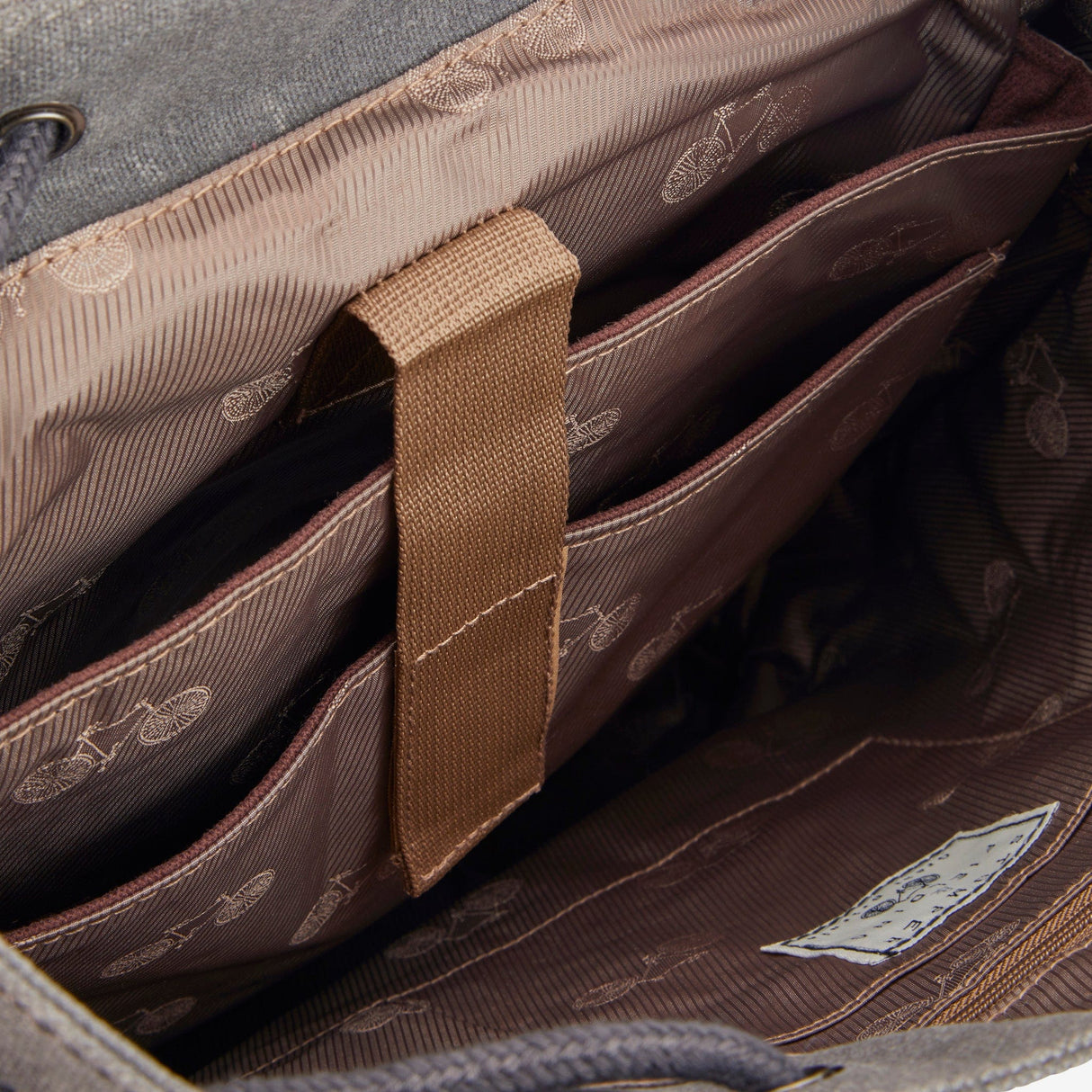 Waxed Cotton Grey 15'' Laptop Backpack - The Fleet