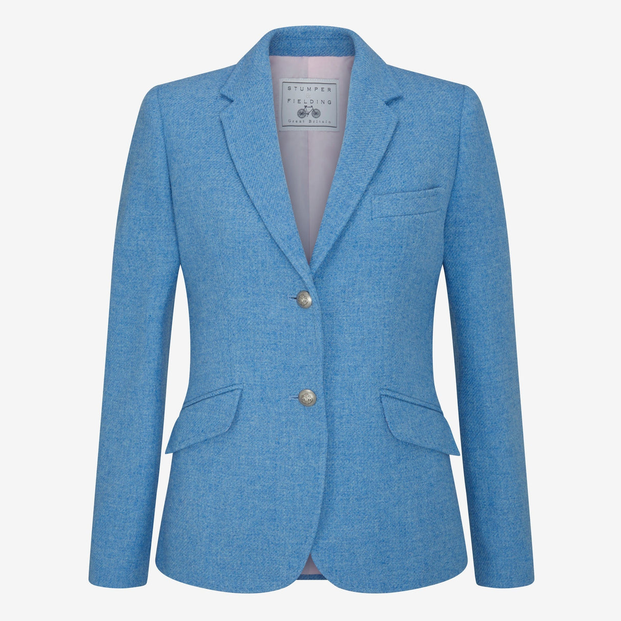 Chepstow Tweed Blazer - Sky Blue