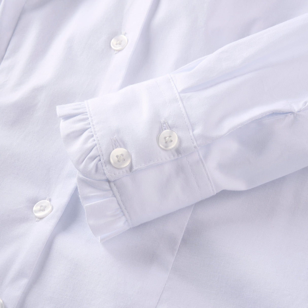 Lancaster Ruffle Shirt - White