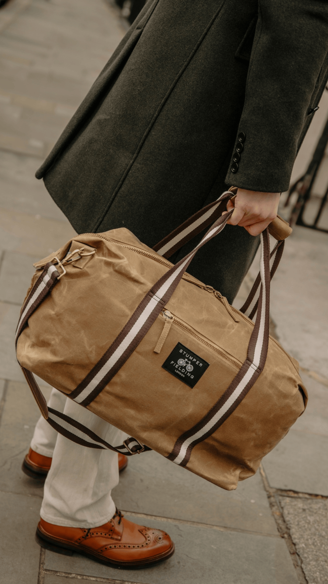 Talbot Waxed Canvas Duffel Bag - Sand