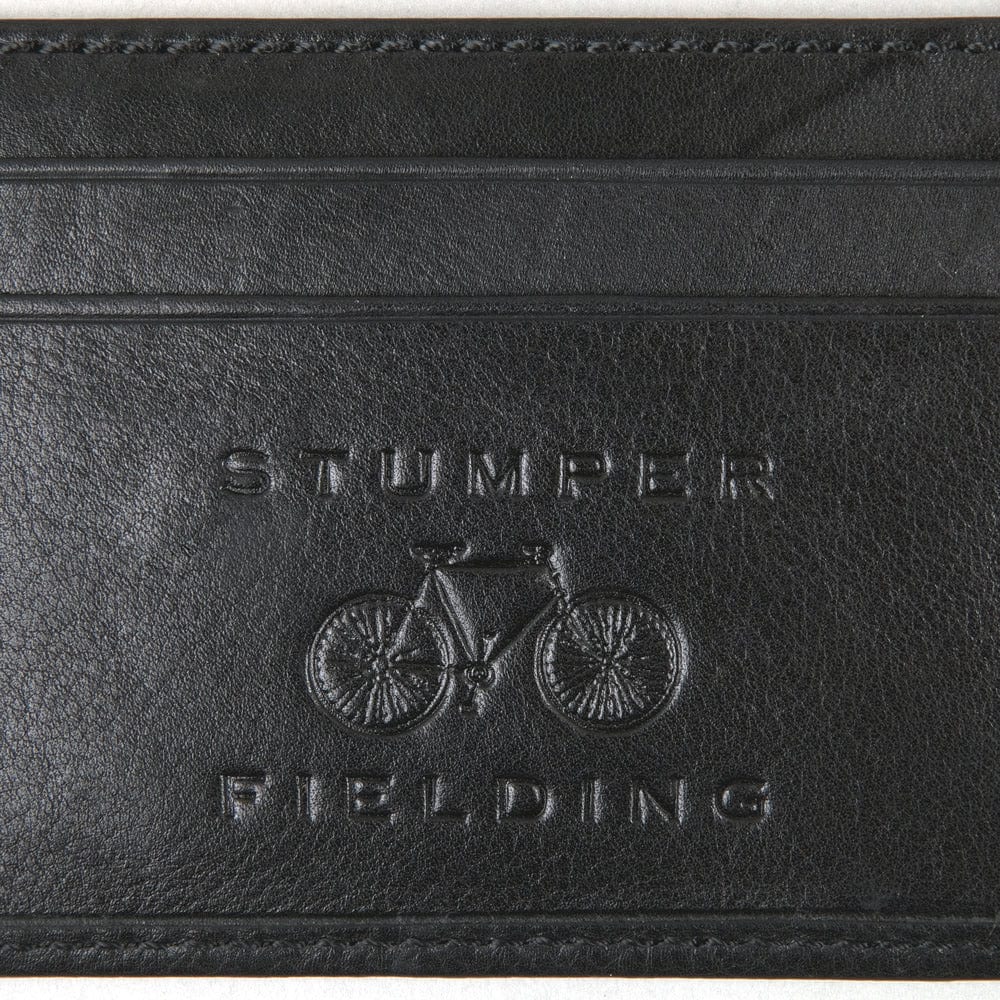 Stumper & Fielding Black Leather Card Holder
