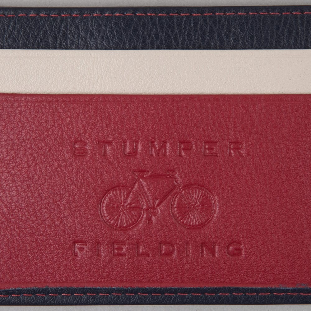 Stumper & Fielding Leather Card Holder Union Jack Stripe