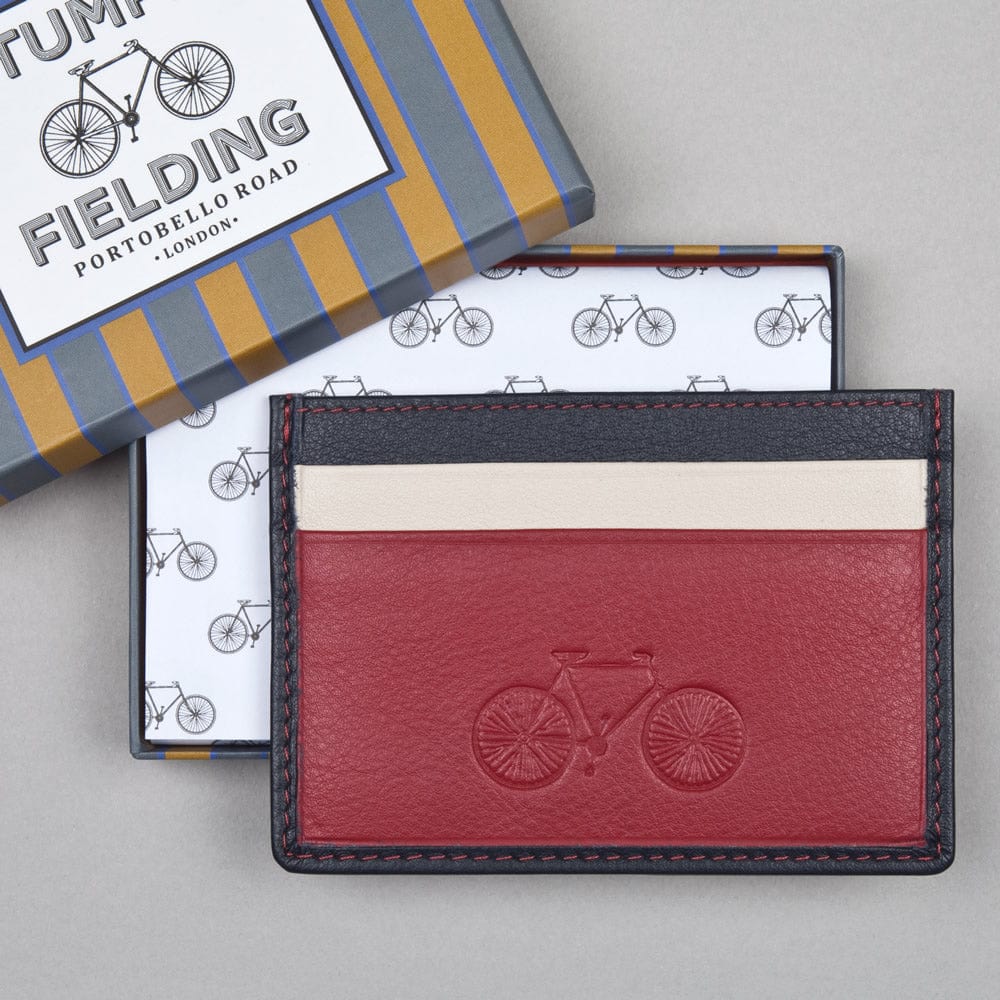 Stumper & Fielding Leather Card Holder Union Jack Stripe