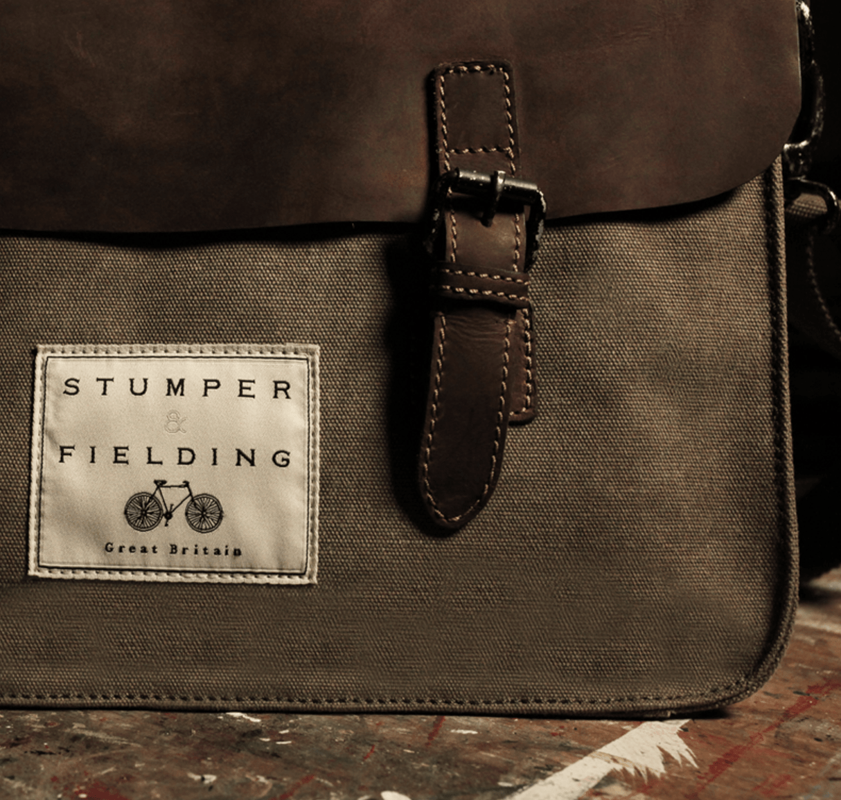 Heritage Canvas & Leather Satchel - Khaki Brown - The Tenby