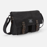 The Cranbourne Black Label in Black – Field Bag in Waxed Canvas