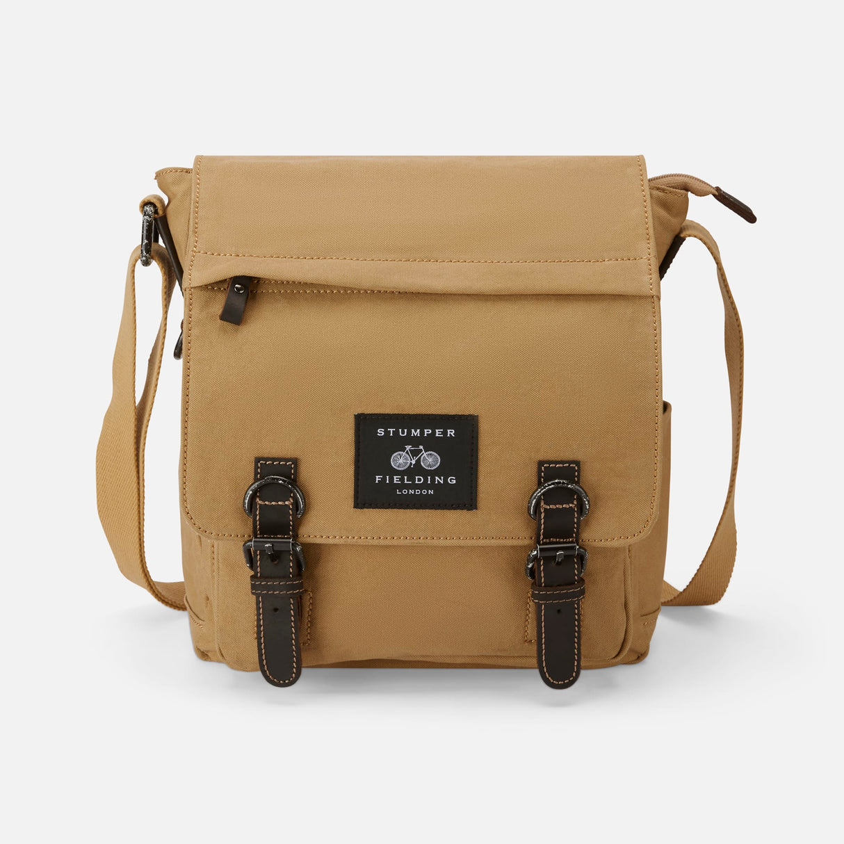 The Loxley Black Label in Sand – Messenger Bag in Stonewashed Canvas