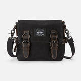 The Buckley Black Label in Black – Cross-Body Bag in Waxed Canvas