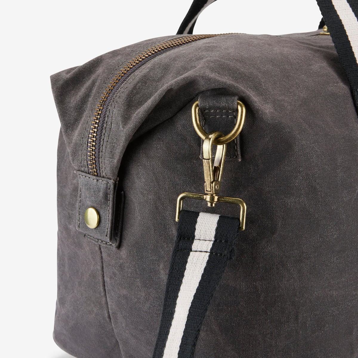 Talbot Waxed Cotton Duffel Bag - Charcoal