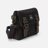 The Buckley Black Label in Black – Cross-Body Bag in Waxed Canvas