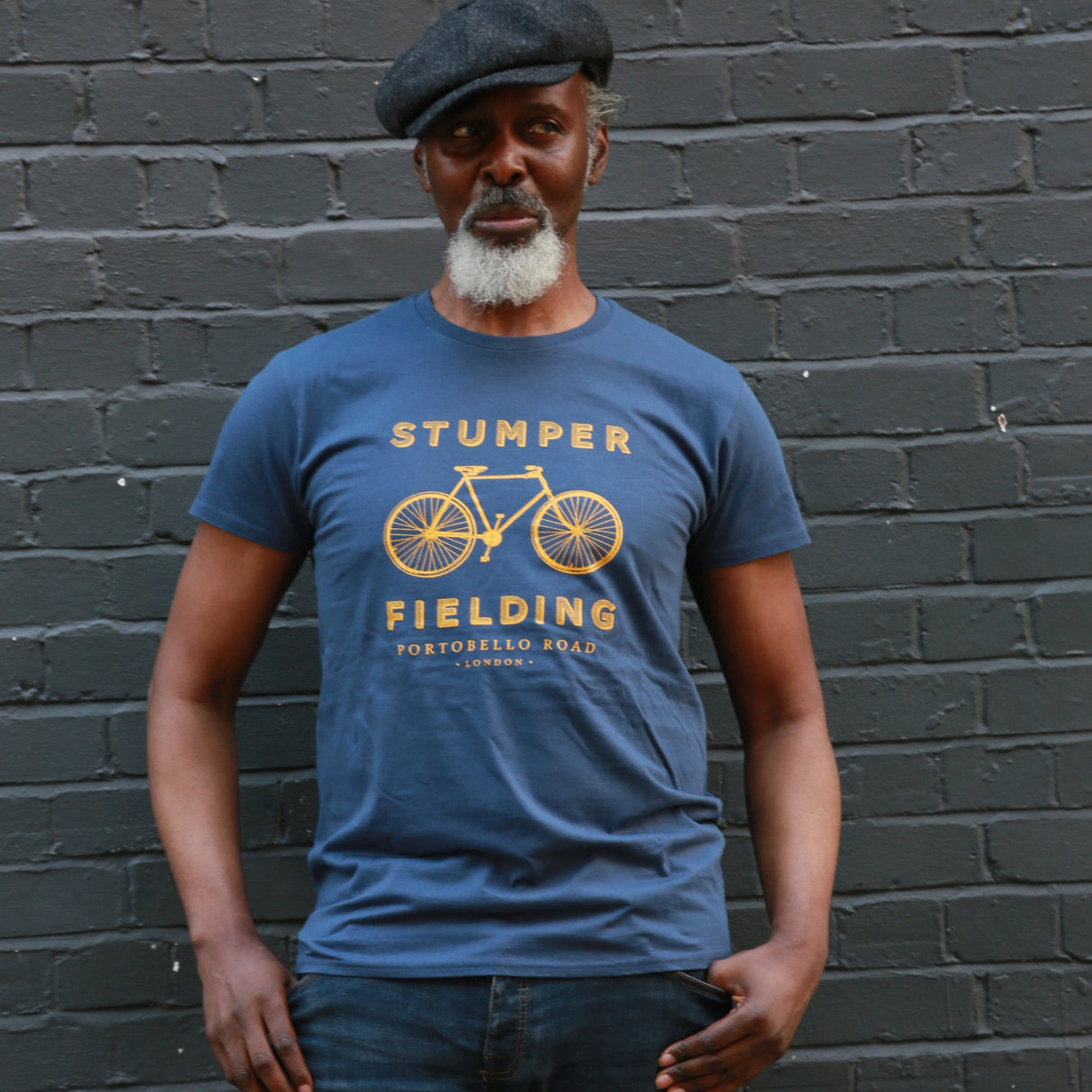 Stumper & Fielding T-shirt blue