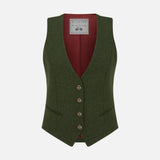 Melbury Sage & Claret Waistcoat