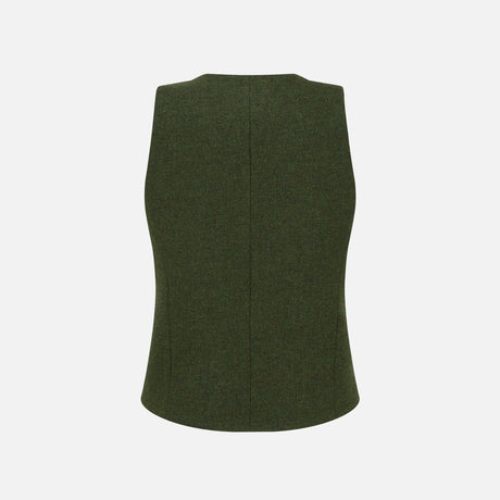 Melbury Sage & Claret Waistcoat