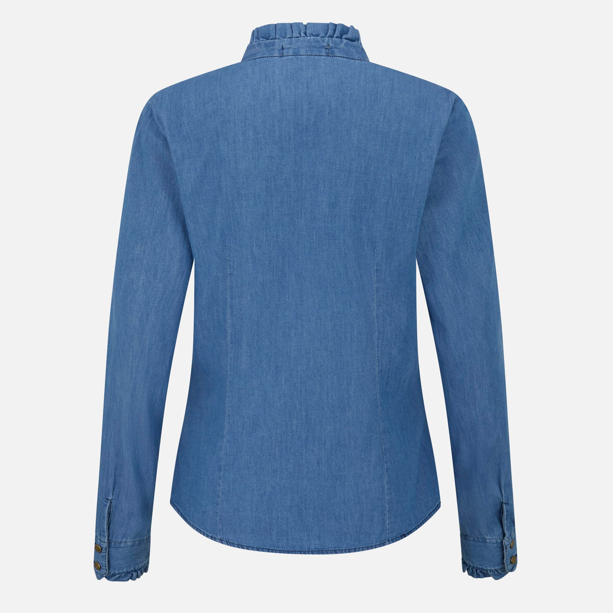 Lancaster Ruffle Shirt Denim