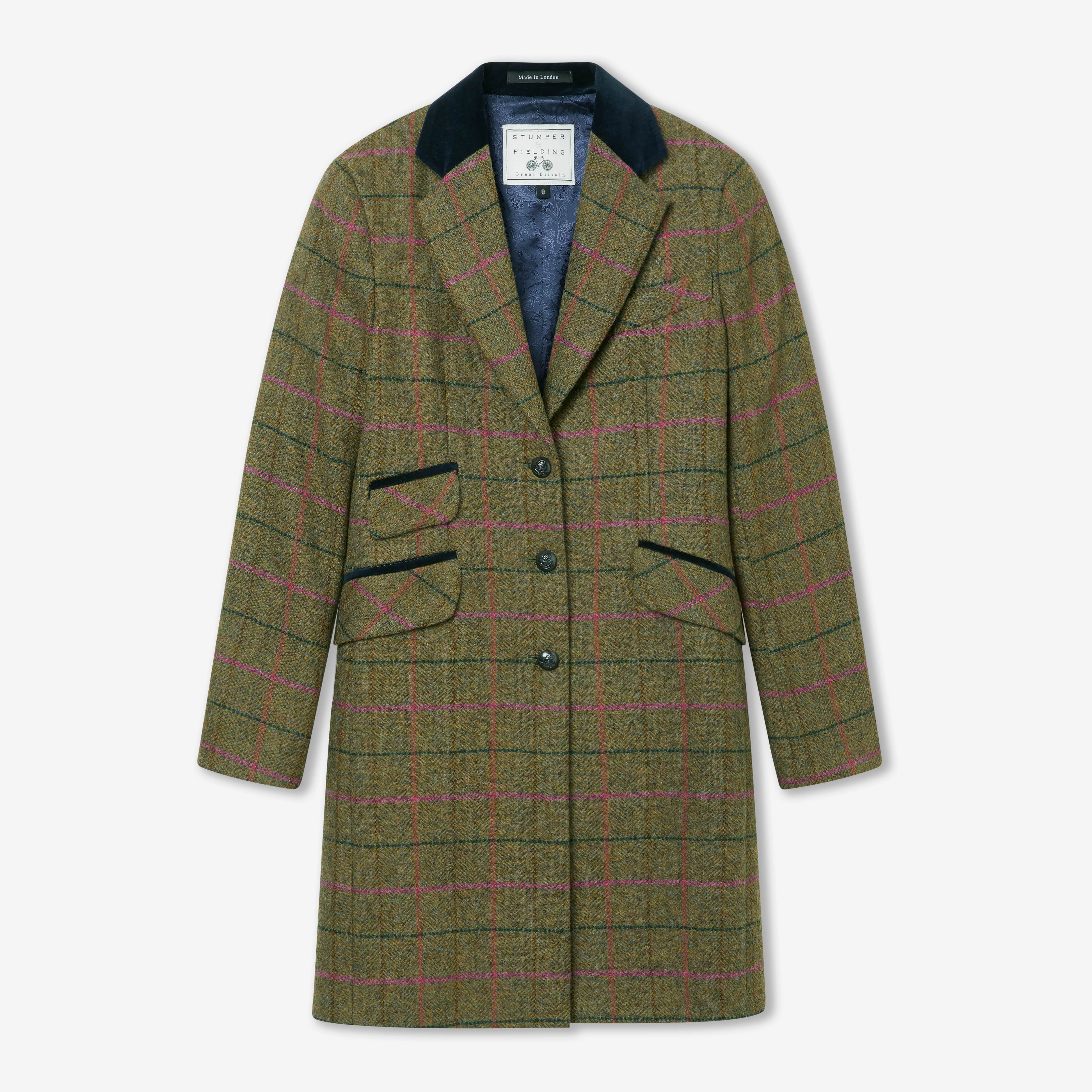 Women's Check Tweed Jacket - The Colville – Stumper & Fielding Women's Check Tweed Jacket - The Colville – Stumper & Fielding