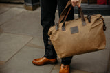The Avondale - Wax Cotton Weekender Camel