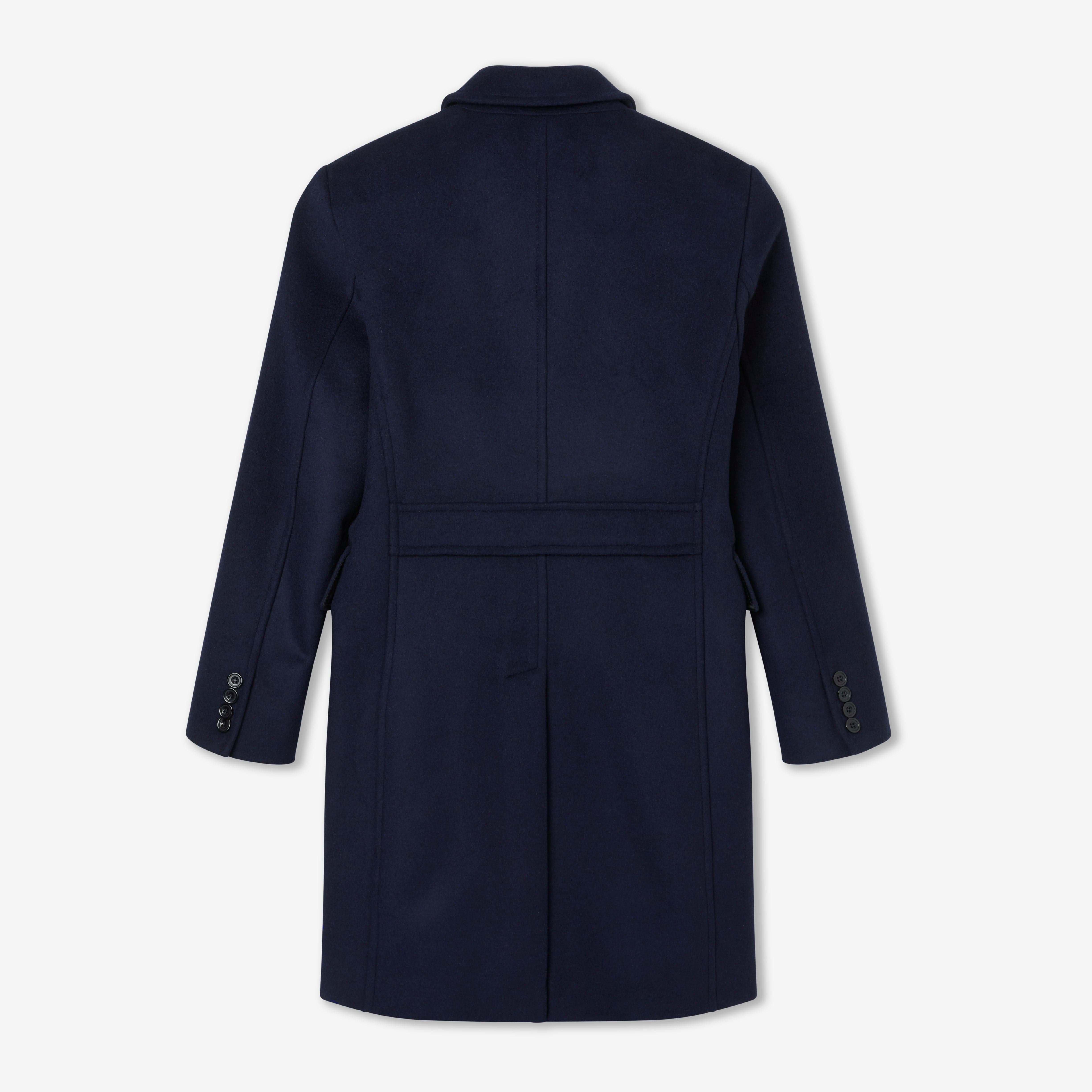 Navy Double Breasted Overcoat - The Legend – Stumper & Fielding