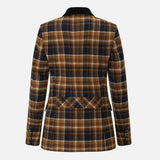 Melbury Camel & Navy Check