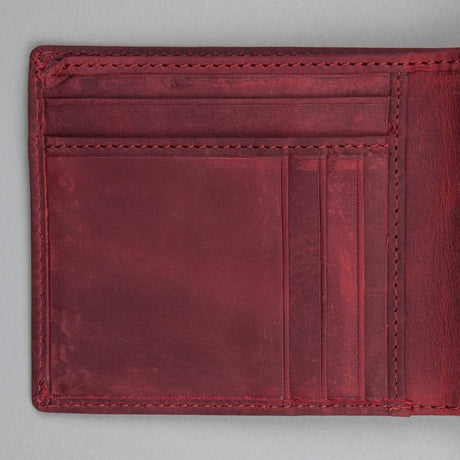 Stumper Leather Wallet Buff Red