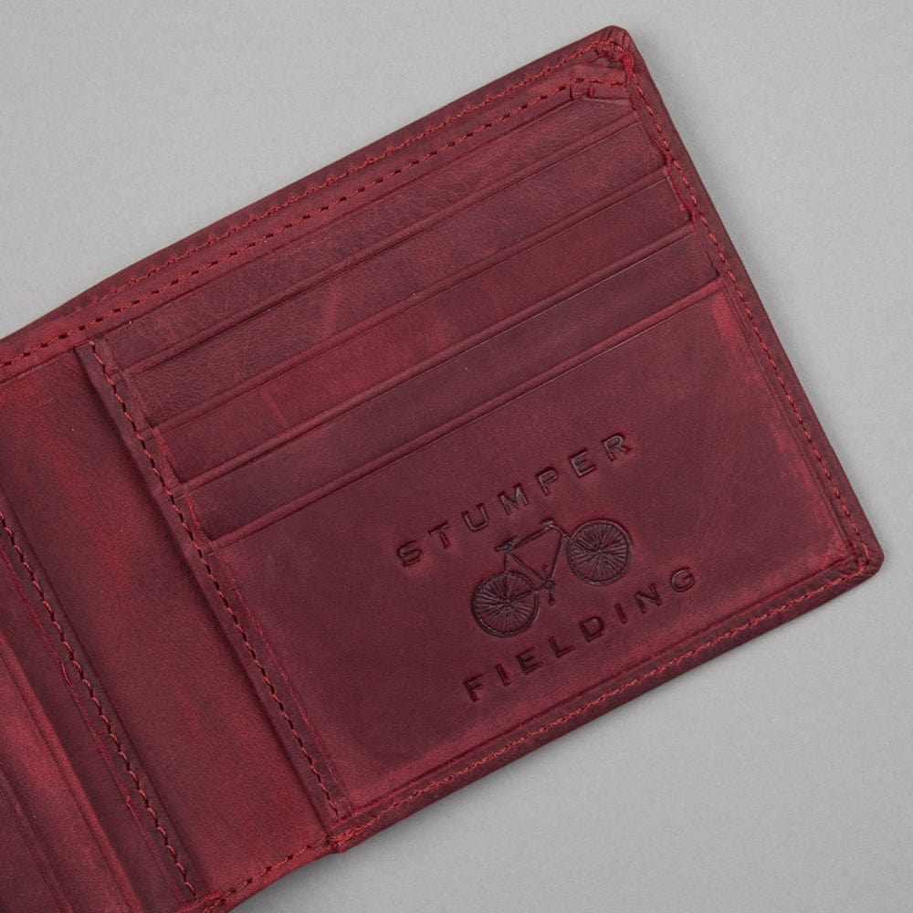 Stumper Leather Wallet Buff Red