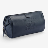 Stumper & Fielding Leather Washbag - Blue