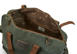 Wax Cotton Weekender - The Avondale - Green