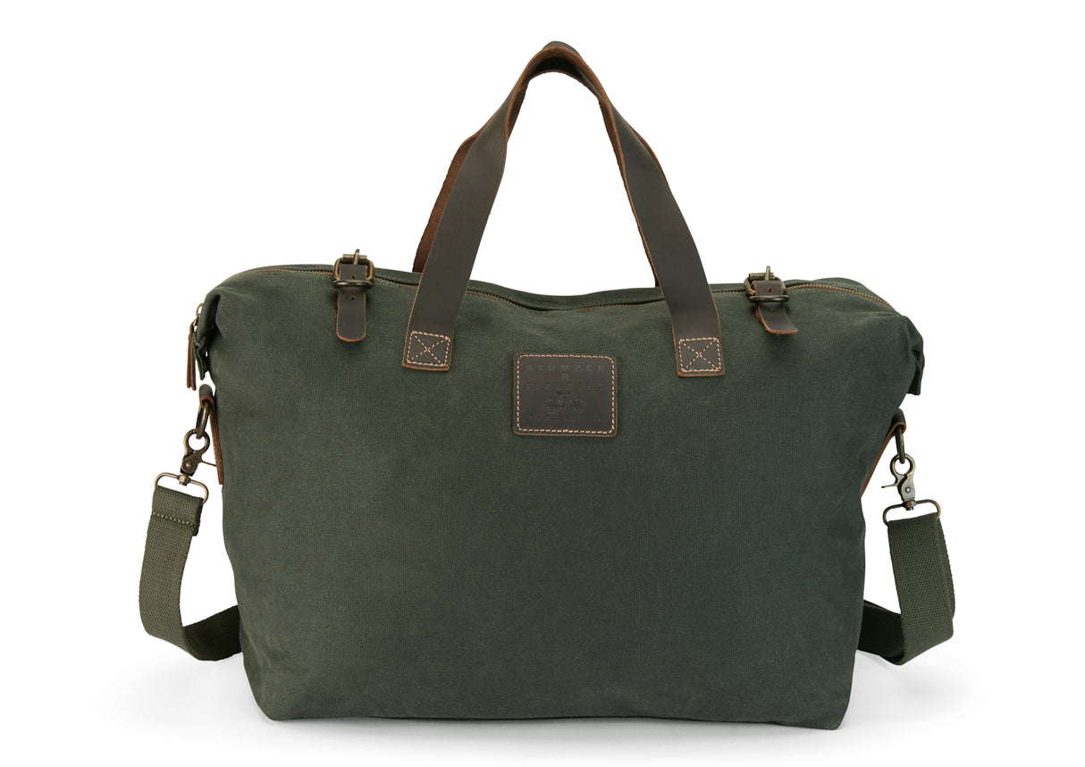 Wax Cotton Weekender - The Avondale - Green