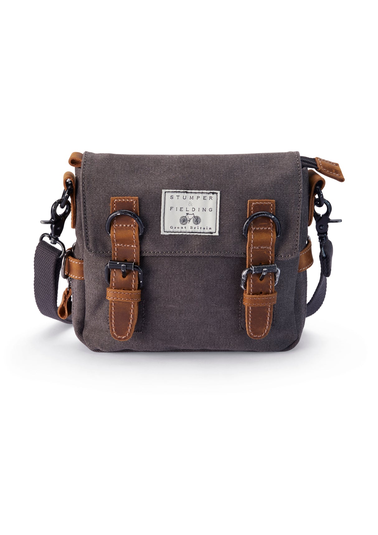 Grey Cotton Field Bag - The Buckley